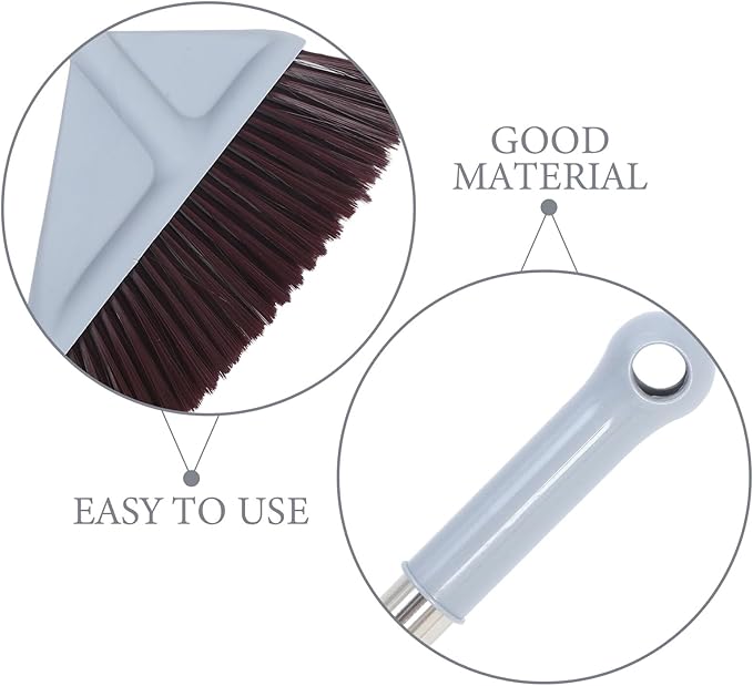 Nobend Soft Bristle Cleaning Broom for Floors Gentle Surfaces Heavy-Duty Housekeeping Tool for Indoor Outdoor Use Garage Patio Office Kitchen
