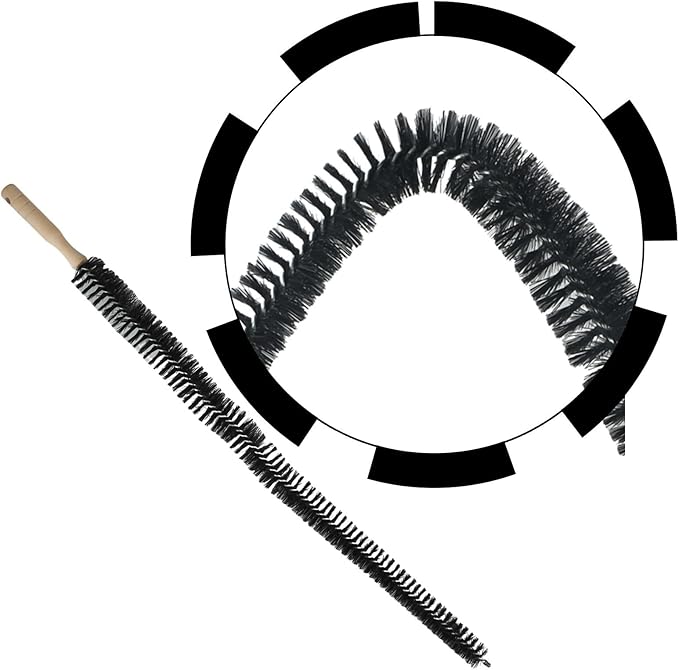 Radiator Cleaning Brush | Bendable Duster for Tight Spaces | Long Handle Flexible Vent Cleaning Tool with Nylon Bristles | Heating System Maintenance Dust Remover(75cm)
