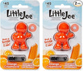 Little Joe 96414 Orange Creamsicle Scent Car Air Freshener Clip Provides Long-Lasting Freshness in a Compact Design, Fights Odors for up to 45 Days, Cute Car Odor Eliminator, Non-Toxic, Pack of 2