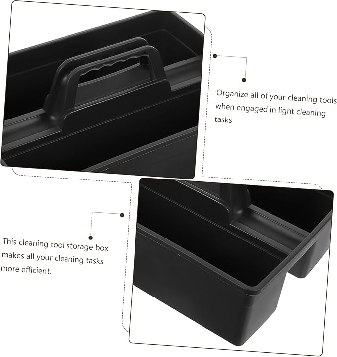 balacoo 1pc Compartment Plastic Cleaning Tool Carrier Compact Organizer for Cleaning Supplies for Home Bathroom and Kitchen Use Practical Storage for Efficient Tasks