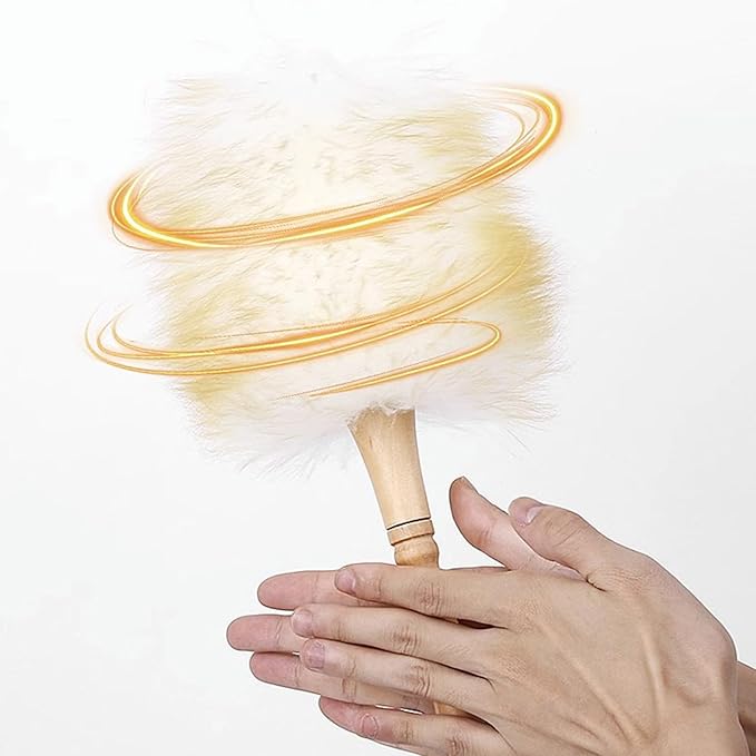 Sofa Nonstatic Hanging Rope Modern Home Cleaning Wood Handle Furniture Dust Sweeping Car Brush Long Lambswool Duster