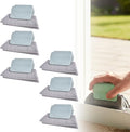 Magic Window Track Cleaner, 2026 New Window Groove Cleaning Brush Tools Set, Hand-held Window Track Cleaner Brushes Tools Set for Window lides Gaps Tile Lines Shutter Car Vents (6Pcs Grey)