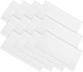 PATIKIL Eyeglass Microfiber Cleaning Cloth 7"x6", 12 Pack Glasses Cleaning Cloth Soft Suede Wipe Screen Cloth for Camera Lens Eyeglasses Screens in Individual Vinyl Pouch, White
