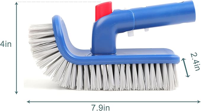 Sepetrel Pool Brush Head for Cleaning Walls,Steps & Corners,Rotatable Hand Scrub Brushes,for Inground/Above Ground Swimming Pool,Spa, Bathroom, Hot Tub, Kitchen