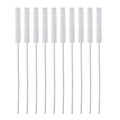 10 Pcs Hearing Aid Vent Tube Cleaning Brush, Professional Nylon Hair Hearing Aid Tube Cleaning Tool Accessory for Clean Small Holes or Pipes