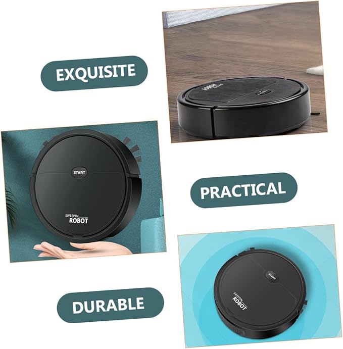 Veemoon Mini Robotic Multifunctional Automatic Sweeping and Mopping for Home HEPA Filter Advanced Navigation for Carpets and Hard Floors