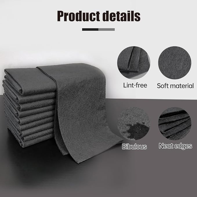 Fliwos Thickened Magic Cleaning Cloth, 2026 Upgrade Reusable Streak Free Cleaning Cloths, Microfiber Cleaning Rags, Multipurpose Lint Free Glass Wiping Towels for Kitchen, Window, Cars (15, 12×12 in)