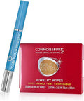 CONNOISSEURS Premium Edition Compact Jewelry Wipes No Rinse Gold and Silver Jewelry Cleaner, Polish and Remove Tarnish to Restore Brilliance, Dry Disposable Wipes, Diamond Dazzle Stik