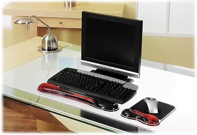 Kensington Keyboard Wrist Rest - Ergonomic Duo Gel Wrist Rest, Compatible with Full Length/Gaming Keyboards for Comfort When at Computer, Laptop, Office, PC, Home - Red/Black (62398)