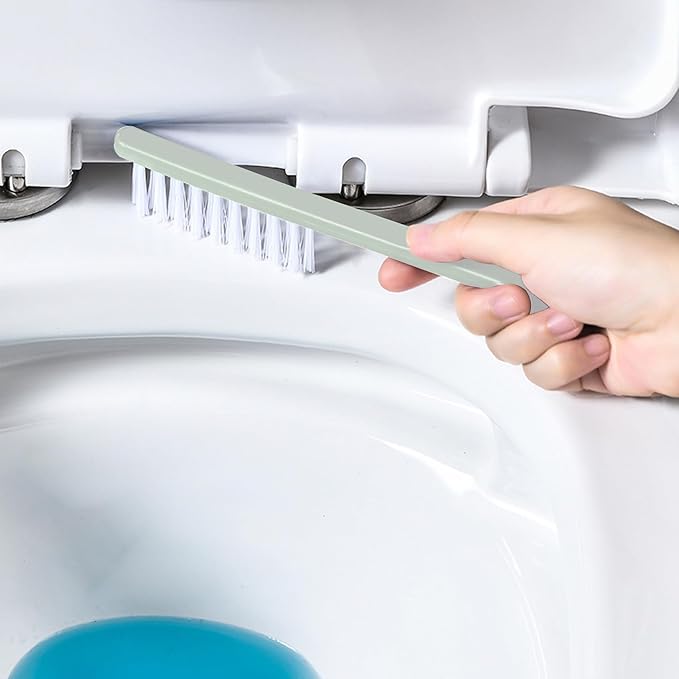 Plastic Toilet Brush Set, Strawberry Green, Bathroom Accessories, Includes 2 Toilet Brushes & Holder