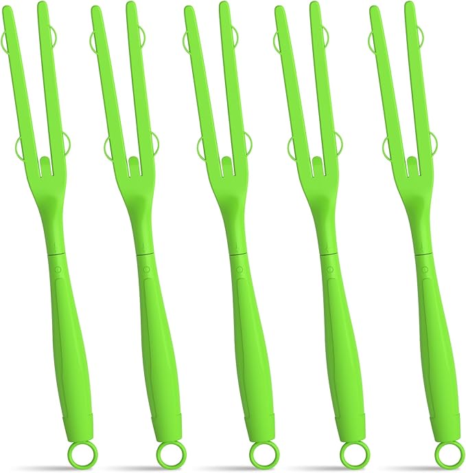 5 Pack Replacement Duster Handles – Compatible with Swiffer Duster Refills, Extendable & Detachable Mop Handles for Tight Spaces (Green)