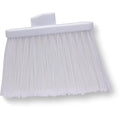 SPARTA Plastic Broom Head, Angled, Flagged for Small Debris Indoor, Outdoor, Home, Restaurant, Lobby, Office, 12 Inches, White, (Pack of 12)