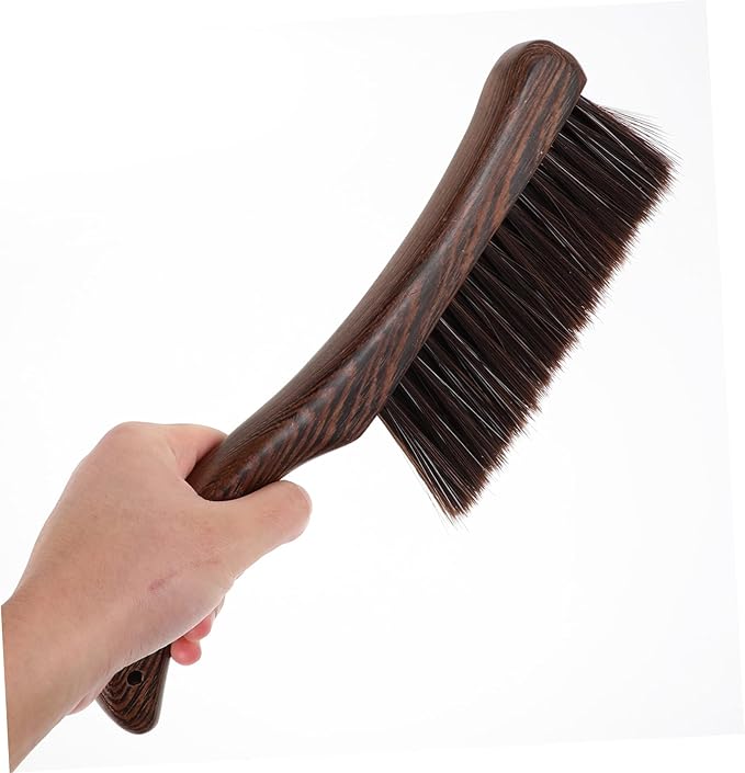 Wooden Cleaning Brush with Thick Ergonomic Handle for Efficient Dust Removal from Mattresses and Furniture Durable Design for Home Use