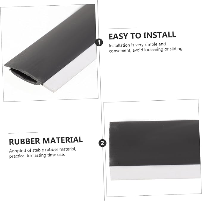 GALPADA 12pcs Dust Pan Edge Strip Replacement Rubber Lip for Crumb Sweeper Broom for Pet Hair Rubber Edge Trim