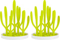 Boon Spring Countertop Drying Rack, Green (B11139) (Pack of 2)