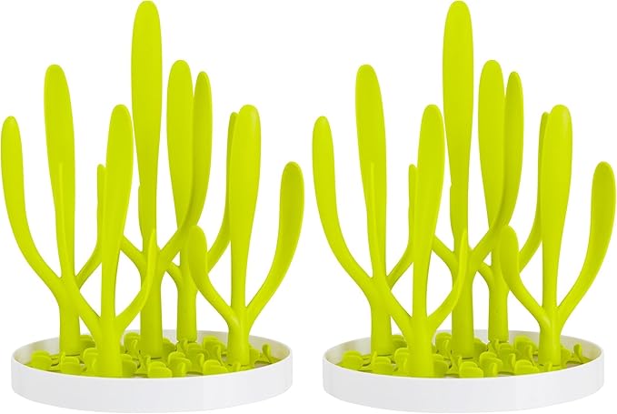 Boon Spring Countertop Drying Rack, Green (B11139) (Pack of 2)