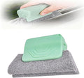 Magic Window Track Cleaner, Window Groove Cleaning Brush Hand-held Magic Windows Track Cleaner Tools Set Creative Cleaner Brushes Tools for Window lides Gaps, Sliding Door Tracks (Green, 1pcs)