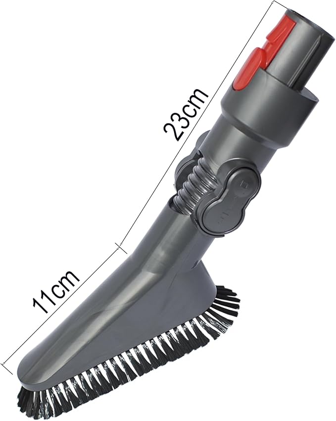 Replacement Vacuum Attachments for Dyson V7 V8 V10 V11 V15 Ideal for Cleaning Vents, Ceiling Fans, Top of Furniture & Car Detailing - Household Cleaning Kit (Soft Dust Brush with Adjustable Angle)