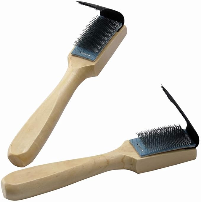 BinaryABC Dance Shoes Brush,Shoes Cleaner Brush,Suede Sole Wire Shoes Wood Cleaning Brush Cleaners 2Pcs