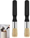 2 PCS Coffee Grinder Cleaning Brush, Natural Wooden Handle and Bristles Espresso Machine Cleaner Tool Coffee Bar Accessories Coffee Brush