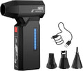 Compressed Air Duster, 130000RPM Super Power Electric Air Dusters with AI Indicator, 5 Gear Brushless Motor, Rechargeable Mini Dust Blower for Computer, Keyboard, House, Outdoor and Car