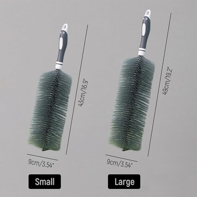 Fan Cleaner Brush, 2025 New Bendable Dusting Brush for Electric and Blind, Reusable Microfiber Dust Collector, Non-disassembly Cleaning (2Pcs Blue)
