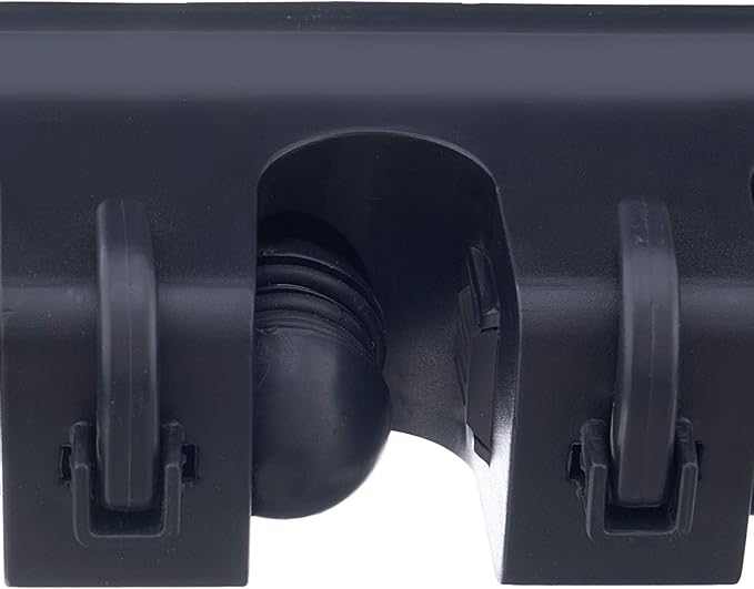 Superio Mop and Broom Holder 2 Pack Wall Mount Black Cleaning Tools Wall Organizer, 3 Rack Slots / 4 Hooks for Kitchen Closet, Garage, Garden, Office