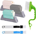 Window Groove Cleaning Brushes Tools,6 Pcs Household Deep Cleaning Tool,Magic Window Sill Cleaning Tool for Slide Door,Shutter,Air Conditioner,Bathroom/Shower,Blinds,Vents (6 PCS)