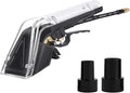 Extractor Hand Tool for Shop Vac,Mytee,Add Cleaning Brushes,Anti Fall Transparent Shell,1/4”Quick Connect,with 2-1/2"&1-7/8" Adapters,for Upholstery & Carpet Cleaning and Car Detailing