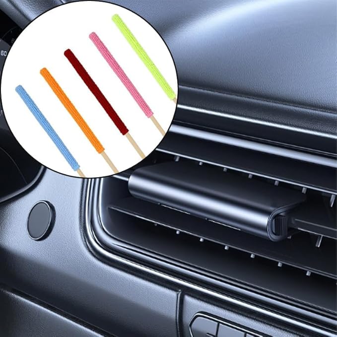 30 Pcs Microfiber Detail Duster Sticks Set - Fan Cleaning Brush, Crevice Tool, AC Vent Cleaner for Home, Car, Windows, Blinds, and Mini Split Units (Multicolor)