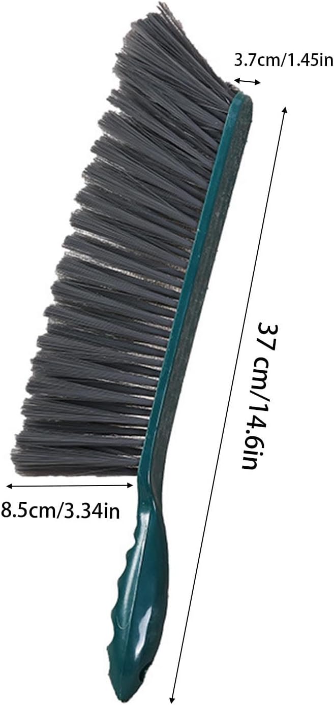 2pcs Hand Broom Soft Bristle Cleaning Brush with Handle Small Brooms Hand Brushes for Cleanings Mini Brooms Comfortable Grip Brush for Sofa Bed Car Bedroom Cleaning Broom Tools Apartment Essentials