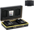 Nik. EN-EL15 EN-EL14 Camera Battery Memory Card Storage Case Holder for 3 Slots Cfexpress Type B XQD Card + 2 Slots Battery, Nik. Camera Battery Box for Nik. Z8 Z6III Z6II Z7II Z6 Z7 D850 D500
