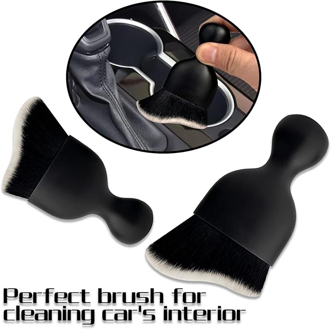 Car Interior Dust Brush, Auto Detailing Brush, Soft Bristles Car Cleaning Brushes, Tool for Air Conditioner Vents, Leather, Computer, Scratch Free, Car Interior Accessories