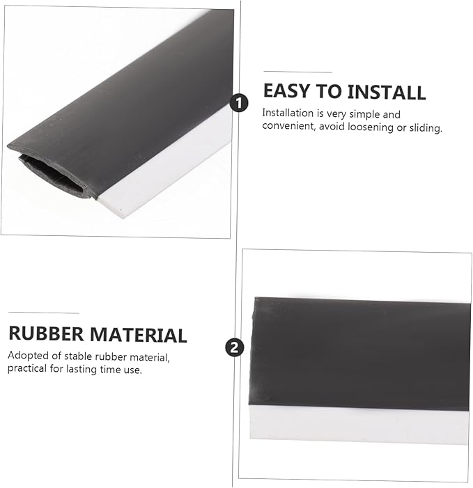 GALPADA 8pcs Dust Pan Inlet Pressing Strips Dust Pan Edge Replacement Strip Rubber Wiper