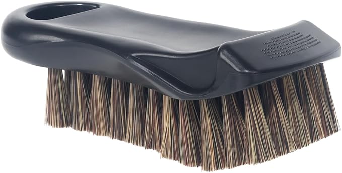 Soft Bristle Leather Cleaning Brush for Car Interior,Upholstery,Furniture,Couch,Shoe and Boot,Car Detailing Scrub Cleaner Brushes (Works on Natural,Synthetic,Pleather,Faux Leather and More)