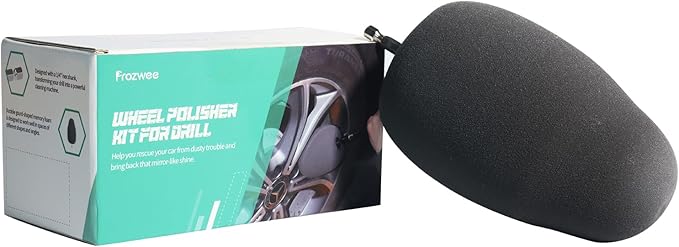Wheel Polisher Kit for Drill,1/4" Hex Shank for Standard Household Drill/Impact Driver,Gourd Head Design is Very Suitable for Cleaning All Kinds of Wheels, Exhaust Tips,Grilles & etc.