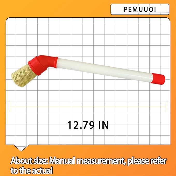 Tire Lube Brush Applicator Swab (4-Pack),11" Plastic Handle and 45° Angled Design for Efficient Mounting Lube Application and Deep Cleaning