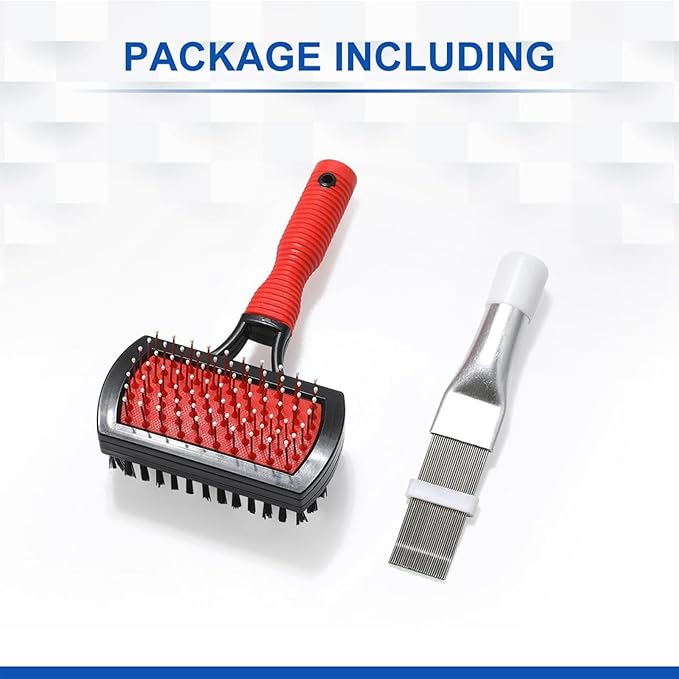 AC Coil Cleaning Brush, Double-Sided Evaporator Coil Cleaner, Fin Comb, Air Conditioner Coil Cleaning Tool Kit, Radiator Repair Tool, HVAC Maintenance Tools for Home