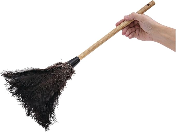 Boardwalk BWK20BK 10 in. Handle Professional Ostrich Feather Duster