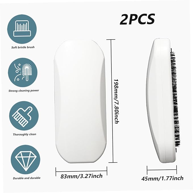 Crumb Sweeper 2Pcs Handheld Rolling Ergonomic PP Bristle Nutshell Crumb Brush ABS Cleaning Crumber Table Crumb Sweeper Carpet Sweeper Crumb Catcher for Table Bed Sofa Carpet