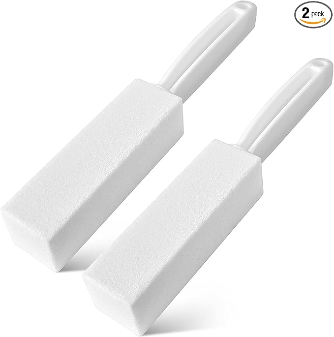 4TH Pumice Stone for Toilet Bowl Cleaning，Pumice Sticks (White)