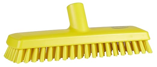 Vikan 70436 Deck Scrub,Medium,11",PP/PBT,Yellow