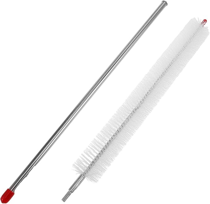 Radiator Cleaning Brush and Dryer Vent Cleaner Brush with Long Flexible Handle for Car and Truck Radiator Dust Removal, Universal Automotive Coil Cleaning Tool