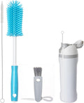 3 Pack Water Bottle Cleaner Brush Set - for Owala Cleaning Kit, Long Handle Silicone Bottle Brush Soft Touch No Scratch, Straw Cleaner Brush, 3 in 1 Multipurpose Cup Cleaner Kit for Owala Accessories
