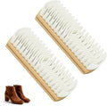 Suede Shoe Brush and Eraser Set, 2025 New Suede Cleaning Brush for Shoes, Bags, Jackets, and Sofas, Wooden Handle Suede Shoe Cleaner, Soft Brush and Stain Eraser for Easy Care (2 Pack)