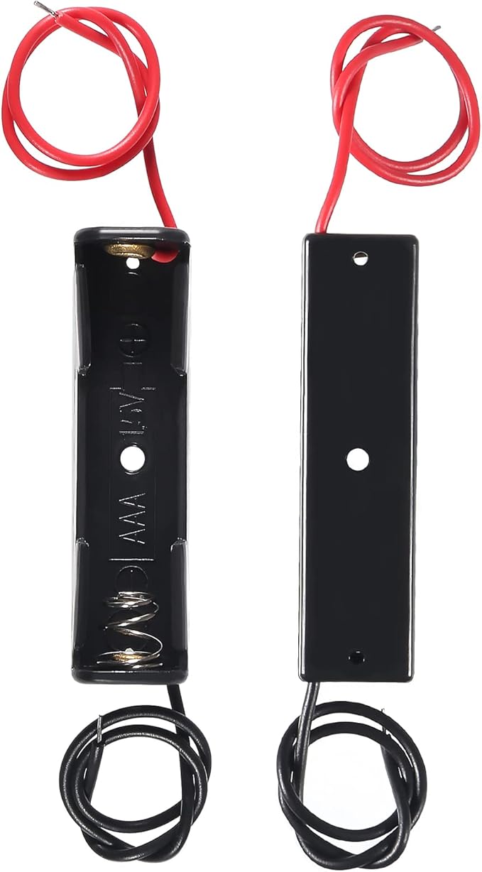 DIANN 20pcs AAA Battery Holder Single 1x 1.5V AAA Battery Holder AAA Battery Holder with Wires