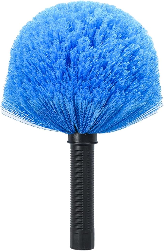 Cobweb Duster Head Brush, Spider Web Brush for Cleaning Spider Webs Outdoor & Indoor, Screw-on Corner Duster Fits Standard Acme Threaded Extension Poles, Webster Cobweb Duster Brush