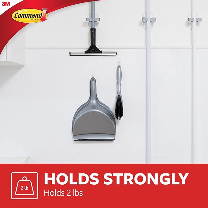 Command Medium Wire Toggle Hooks, 35 Hooks and 40 Strips, Damage-Free Hanging Wallhooks with Adhesive Strips, No Tools Adhesive for Hanging, Holds up to 2 lb (Pack of 4)