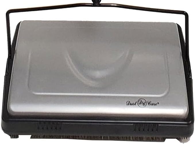 Dust Care DC 12985 11" Cleaning Path Commercial Grade Carpet Sweeper – Non-Electric, Triple-Brush System, Clean Out Comb on Board – Ideal for Efficient Cleaning of Carpets and Floors