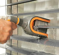 Large Blind Cleaner Duster Tool, Blind Brush, with Water Connection, Cleaning Brush for C or Z Slats, Brush Head 180° Rotation, Replaceable Bristles